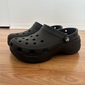 Classic Black Platform Crocs
